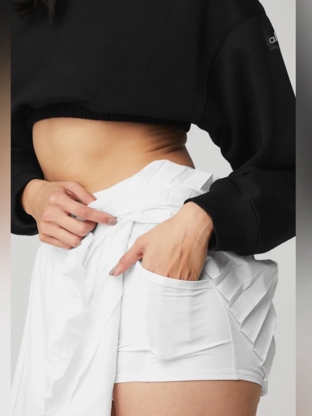 ALO Yoga Aces Tennis Skirt White